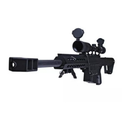 Rifle replica Barret® M82A1 CQB with scope and bipod - black