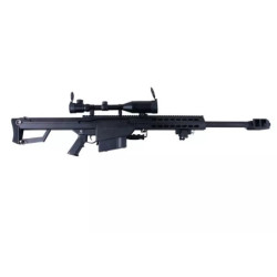 Rifle replica Barret® M82A1 CQB with scope and bipod - black