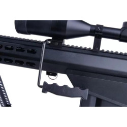 Rifle replica Barret® M82A1 CQB with scope and bipod - black