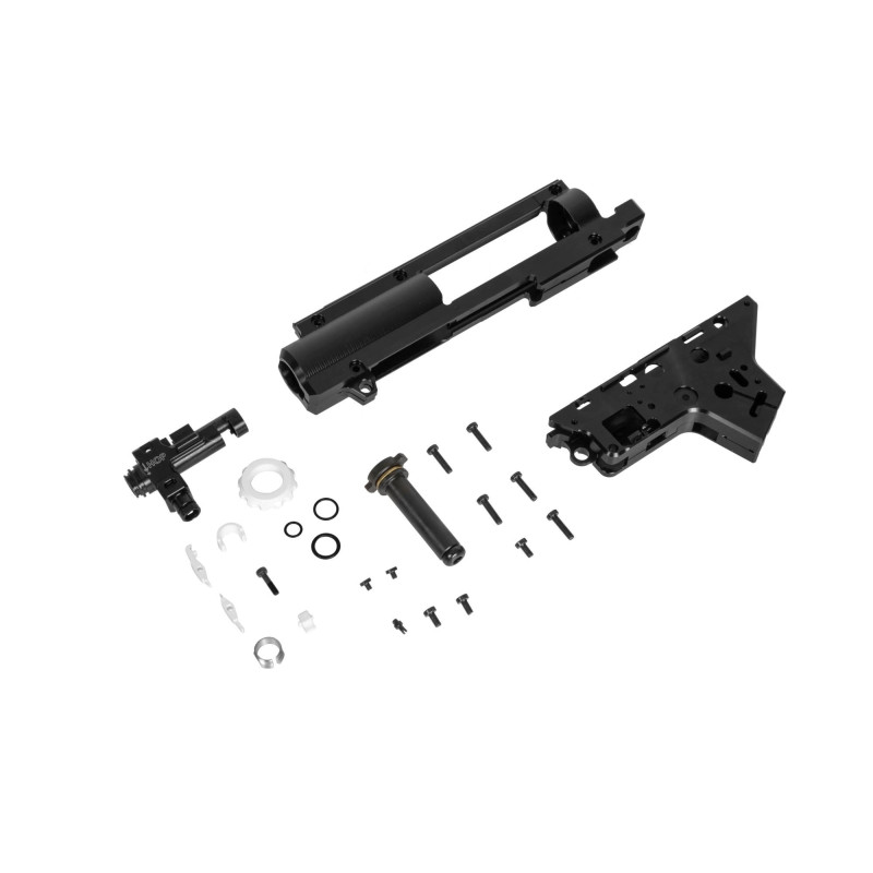 Dwudzielny, wzmocniony szkielet gearboxa v.2 (8mm) z systemem QSC z komorą hop-up