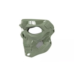 Skull Messenger Mask - olive drab