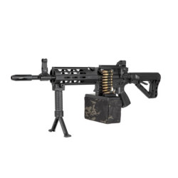 CM16 LMG Stealth Machine Gun Replica - black