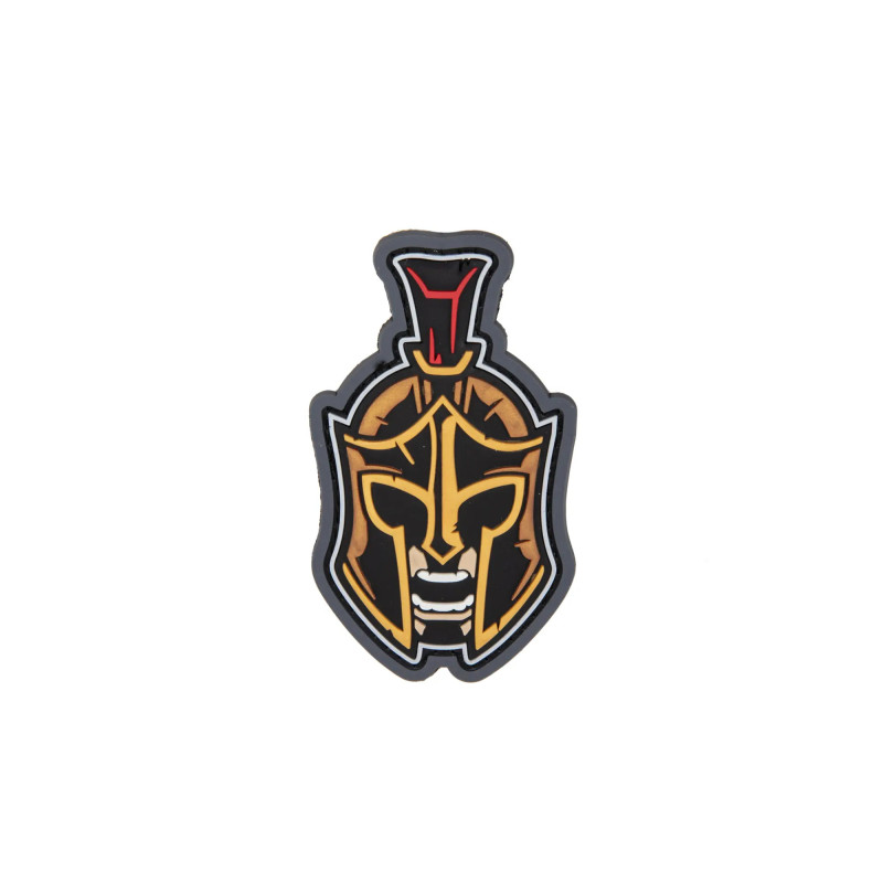 PVC Spartan Warrior Head 1 Patch - FullColor