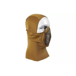 Thermoactive balaclava with steel mask - Tan