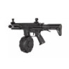 PX9 submachine gun replica (+ DRUM magazine) - black