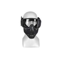 JT Full Face Mask with Goggles - Black