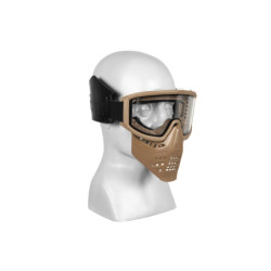 JT Full Face Mask with Goggles - Dark Earth