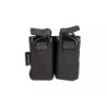 Double Pistol Pouch For Skeleton Vests - Black