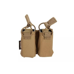 Double Pistol Pouch For Skeleton Vests - Coyote Brown