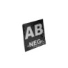 IR patch – AB NEG BLOOD TYPE