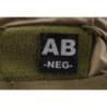 IR patch – AB NEG BLOOD TYPE