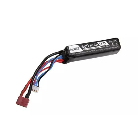 LiPo 11.1V 600mAh 20/40C Battery for PDW - T-Connect (Deans)