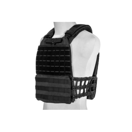 MOLLE/Laser-Cut Plate Carrier Tactical Vest - Black