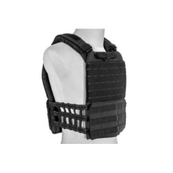 MOLLE/Laser-Cut Plate Carrier Tactical Vest - Black