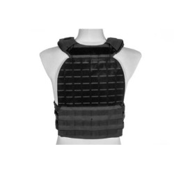 MOLLE/Laser-Cut Plate Carrier Tactical Vest - Black