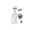 Alien Shooting Targets - 50 Pcs