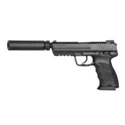 TM45 Tactical Pistol Replica with Silencer - Black