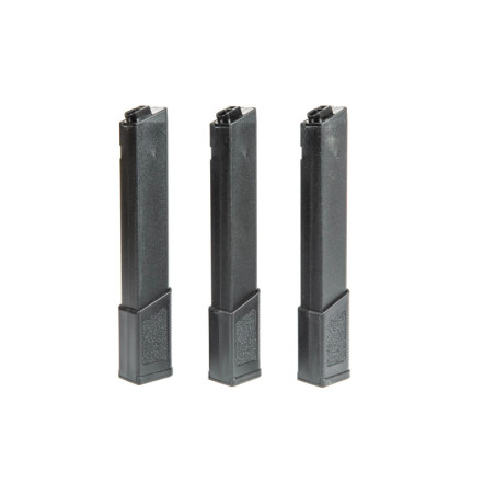 Set of 3 Mid-Cap 120 BB Magazines for KWA Ronin TK.45 Replicas