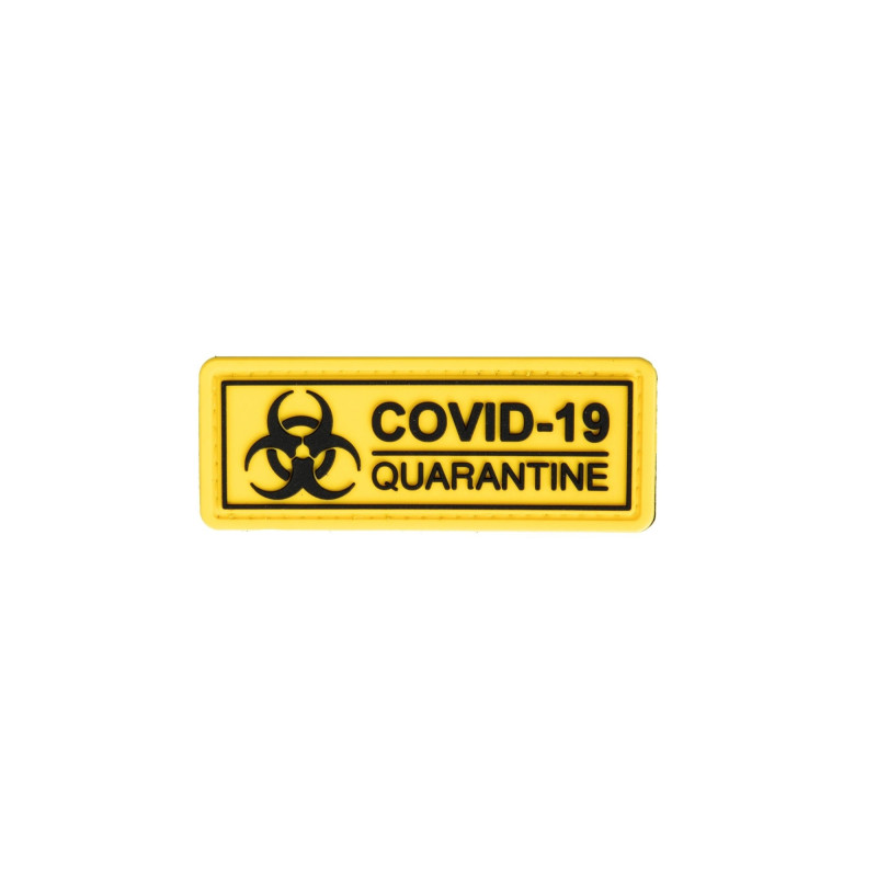 3D COVID-19 Quarantine Patch - Yellow