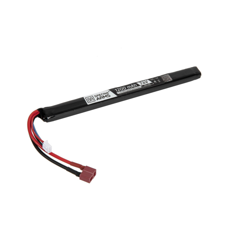 LiPo 7.4V 1200mAh 20C/40C Battery - T-Connect (Deans) - Under AK Dust Cover