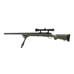 SW-04 Sniper Rifle Replica with scope and bipod (Upgraded) - olive