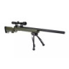 SW-04 Sniper Rifle Replica with scope and bipod (Upgraded) - olive