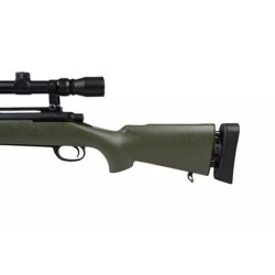 SW-04 Sniper Rifle Replica with scope and bipod (Upgraded) - olive