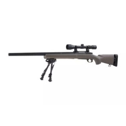 SW-04 Sniper Rifle Replica with scope and bipod (Upgraded) - tan