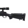 SW-04J Army Sniper Rifle Replica with scope and bipod (Upgraded) - black