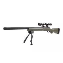 SW-04J Army Sniper Rifle Replica with scope and bipod (Upgraded) - olive