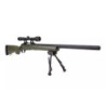 SW-04J Army Sniper Rifle Replica with scope and bipod (Upgraded) - olive