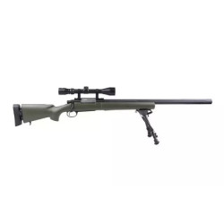 SW-04J Army Sniper Rifle Replica with scope and bipod (Upgraded) - olive