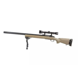 SW-04J Army Sniper Rifle Replica with scope and bipod (Upgraded) - tan