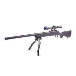 SW-10 Sniper Rifle Replica with scope and bipod (Upgraded) - black