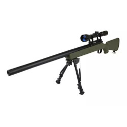 SW-10 Sniper Rifle Replica with scope and bipod (Upgraded) - olive