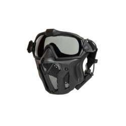 Mask with Goggles and Fan - Black