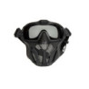 Mask with Goggles and Fan - Black