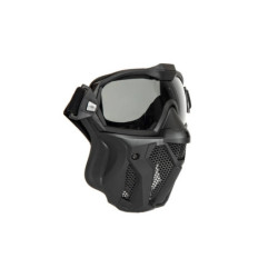 Mask with Goggles and Fan - Black