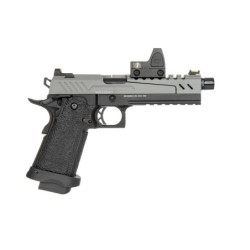 Hi-Capa 5.1 Split Side Pistol Replica - Grey / Black (with BDS Sight)