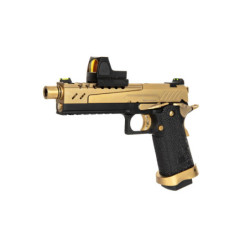 Hi-Capa 5.1 Split Side Pistol Replica - Black / Gold (with BDS Sight)