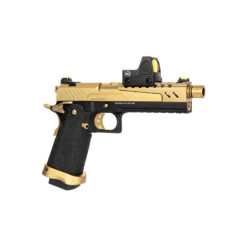 Hi-Capa 5.1 Split Side Pistol Replica - Black / Gold (with BDS Sight)