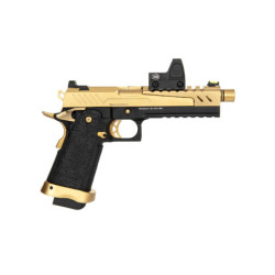 Hi-Capa 5.1 Split Side Pistol Replica - Black / Gold (with BDS Sight)