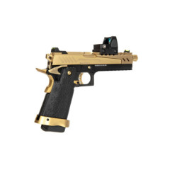 Hi-Capa 5.1 Split Side Pistol Replica - Black / Gold (with BDS Sight)