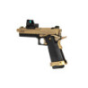 Hi-Capa 5.1 Split Side Pistol Replica - Black / Gold (with BDS Sight)