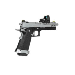 Hi-Capa 5.1 Split Side Pistol Replica - Black / Chrome (with BDS Sight)