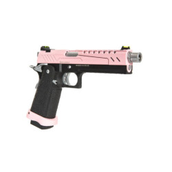 Hi-Capa 5.1 Split Side Pistol Replica - Pink / Black / Chrome