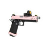 Hi-Capa 5.1 Split Side Pistol Replica - Pink / Black / Chrome (with BDS Sight)