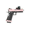 Hi-Capa 5.1 Split Side Pistol Replica - Pink / Black / Chrome (with BDS Sight)