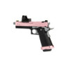 Hi-Capa 5.1 Split Side Pistol Replica - Pink / Black / Chrome (with BDS Sight)