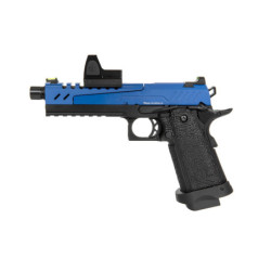 Hi-Capa 5.1 Split Side Pistol Replica - Blue / Black (with BDS Sight)